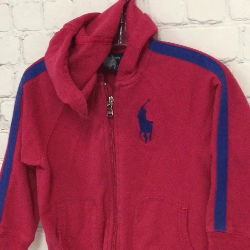 Ralph Lauren 3T Pink Hoodie Sinch Waist